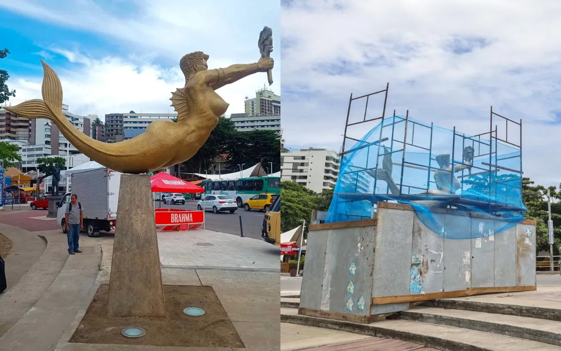 Sereia do Rio Vermelho ganha nova versão para receber visitantes na Festa de Iemanjá