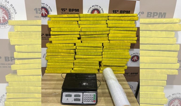 Polícia apreende cerca de 60 kg de maconha em Itabuna