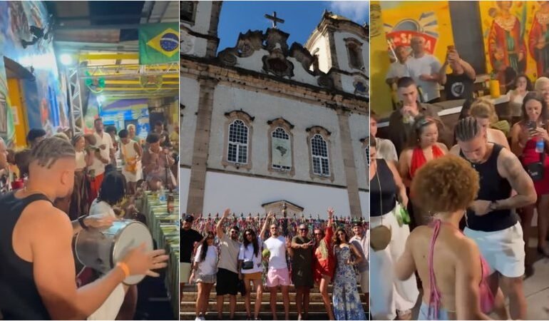 Paulinho curte férias na Bahia
